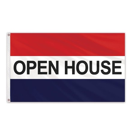 Global Flags Unlimited Open House Message Flag 2'x3' Standard Flag 204606